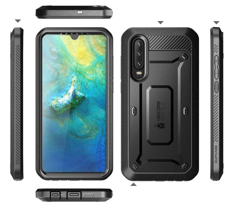 Etui pancerne z osłoną na ekran Supcase Unicorn Beetle Pro do Huawei P30 843439108783